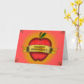 先生誕生日カード カード (黄色い花)