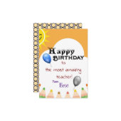 先生誕生日 カード (正面/裏面インサイチュ)