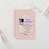 先生誕生日 カード (正面/裏面インサイチュ)