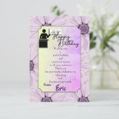 先生誕生日 カード (スタンド正面)