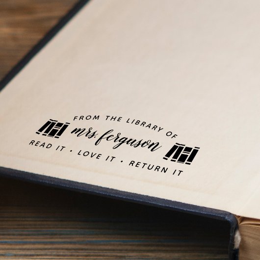 先生読が好んで返すパーソナライズされた セルフインキングスタンプ