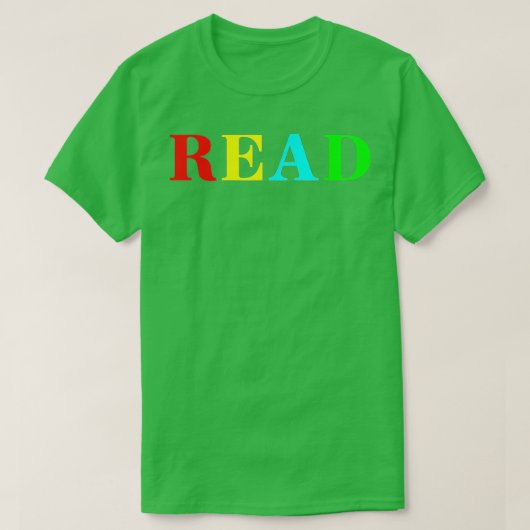 先生読読のカラーブック Tシャツ (デザイン正面)