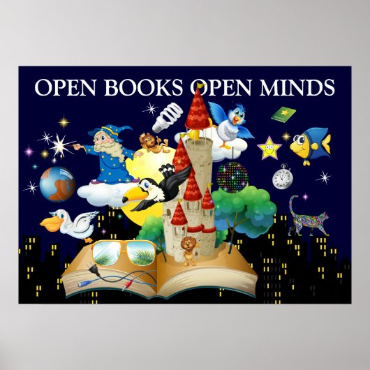 先生読- Literacy Poster 3 ポスター (正面)