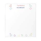 先生謝礼ギフト ノートパッド (正面)