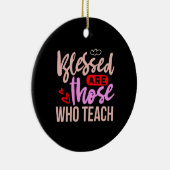 先生賛美アートは教え人 セラミックオーナメント (右)