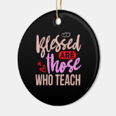 先生賛美アートは教え人 セラミックオーナメント (左)