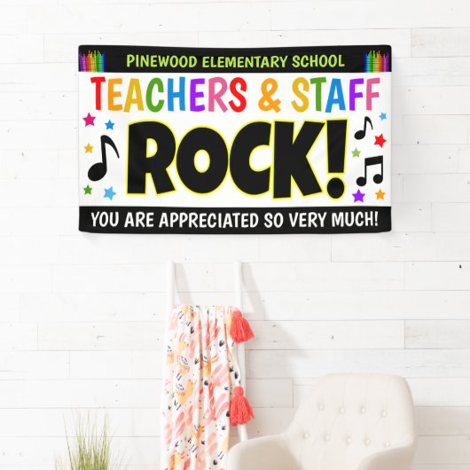 先生賞の週のロックバナー 横断幕 (インサイチュ)