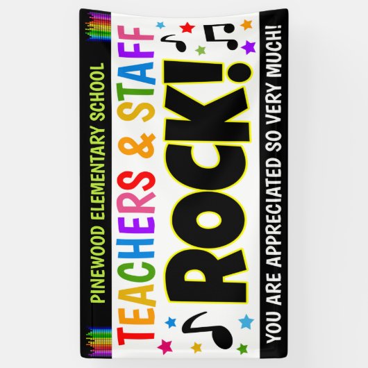 先生賞の週のロックバナー 横断幕 (縦)