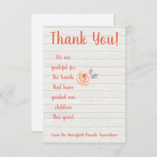  先生賞品鑑賞用ハンドサニタイザーギフトカード 招待状 (正面/裏面)