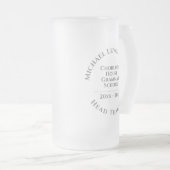 先生賞 フロストグラスビールジョッキ (正面右)