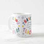 先生贈与感謝最高の品 コーヒーマグカップ (正面左)