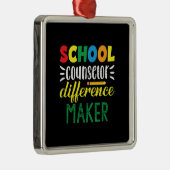 先生贈与 |スクールカウンセラーの異動者 メタルオーナメント (右)
