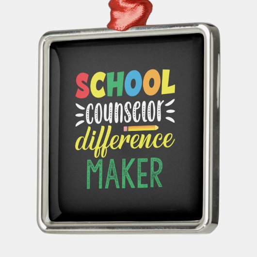 先生贈与 |スクールカウンセラーの異動者 メタルオーナメント (左)