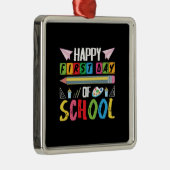 先生贈与 |ハッピーファースト・デイ・オブ・スクール メタルオーナメント (右)