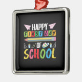 先生贈与 |ハッピーファースト・デイ・オブ・スクール メタルオーナメント (左)