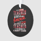 先生贈与 |不機嫌な先生 オーナメント (正面)