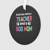 先生贈与 |犬と先生の母であること オーナメント (正面)