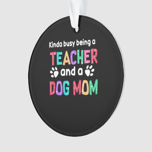 先生贈与 |犬と先生の母であること オーナメント (正面)