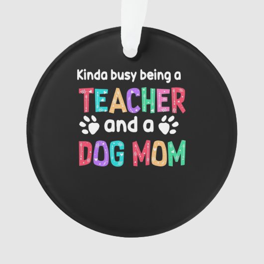 先生贈与 |犬と先生の母であること オーナメント (正面)