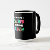 先生贈与 |犬と先生の母であること マグカップ (正面右)