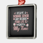 先生贈与 |給食の女性になった メタルオーナメント (左)