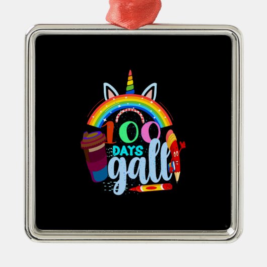 先生贈与 | 100日ガル メタルオーナメント (正面)