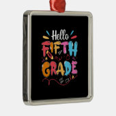 先生贈与 | Hello Fifth Grade メタルオーナメント (右)