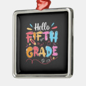 先生贈与 | Hello Fifth Grade メタルオーナメント (左)
