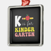 先生贈与 | KはKinder Garten用 メタルオーナメント (左)