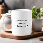 先生走オンコーヒー引用文 コーヒーマグカップ<br><div class="desc">**「コーヒーと思いやり走の先生を紹介するMUG:教育者に敬意を表すMUG祝**「コーヒーと思いやり先生に対する先生と思いやり」のMUG走で、の献身とハートに対する。この丁寧にデザインされたマグカップはお気に入りの、あなたのビールを保持するだけでなく、若い心を形作ることに情熱を注ぐ教育者への賛辞にもなる。マグカップは、これらの歌われていないヒーローの異常なコミットメントを認識し走て、引用文「コーヒーと思いやりに関する先生」を誇らしげに表示する。**マグカップの見どころ:** ☕ **やる気を起こさせる引用文:**このマグカップの際立った特徴は、このマグカップの引用文「コーヒーと思いやりに関する先生走」でインスパイア、先生が毎日行う信じられないほどの仕事の思い出を思い出させるもの。🍎 **耐久性デザイン:**素材を使高品質用し、電子レンジと食洗機を安全に使用できるマグ。🎨 **鮮やかプリント:**引用文は、その精神の本質を捉える長持ちし鮮やかた色を確保するため、専門的に印刷され教えている。🏫 **完璧な贈り物:**あなたの人生の先生、メンター、または教育者のためであるかどうか、このマグは思慮深く有意義な贈り物を作る。**なぜ私たち走の「コーヒーと思いやりに対する先生を選ぶかMUG:** 📚 **感謝の気持ちを表す:** 表現あなたの感謝と賞賛と教育と教育を超えて行く先生に対するインスパイア称賛。🎁 **どんな大事な行事にも最適:**先生の感謝の日や休日、単に彼らの懸命の仕事感謝していに「あなた」と言うのに理想的。💪 **と意欲を起こインスパイア**教育者を駆り立てる献身と思いやりを思い出して毎日を始める。毎日違いを生み出す教育者にマグカップを上げ、彼らの懸命の仕事と思いやりが本当に感謝されていることを知らせる。我々の"コーヒ走ーと思いやりに関する先生"マグカップは単なるマグカップ以上である;それは尊敬の象徴であり、どこでも先生への賞賛である。</div>