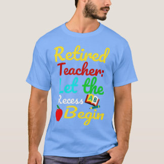 先生退職したはユーモアRを始めおもしろいる Tシャツ