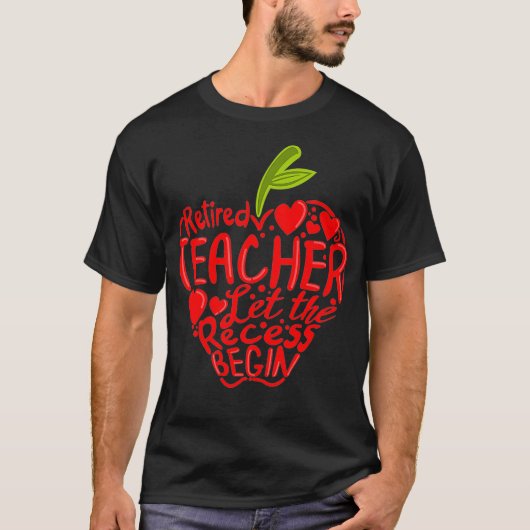 先生退職したは休憩時間を退職Grから始める Tシャツ (正面)