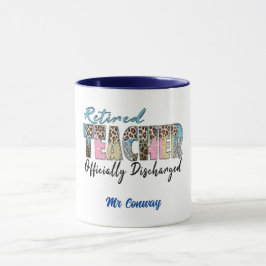 先生退職したは正式に解雇された。編集可能 マグカップ