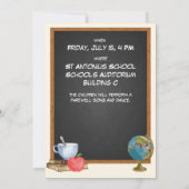 先生退職したシャルボードフェアウェルパーティー 招待状 (裏面)