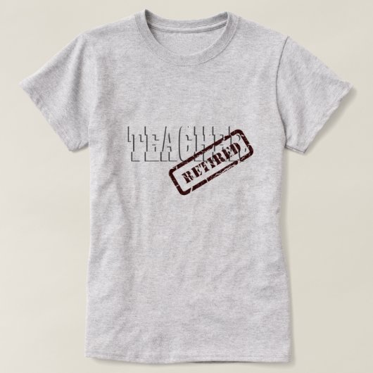 先生退職したレディースTシャツ Tシャツ (デザイン正面)
