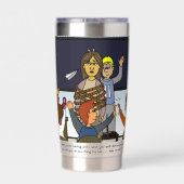 先生退職で私を連れて行 保温保冷タンブラー (背面)