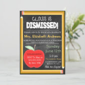 先生退職チャルクボード学校が永遠に 招待状 (スタンド正面)