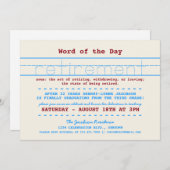 先生退職パーティの招待状 招待状 (正面/裏面)