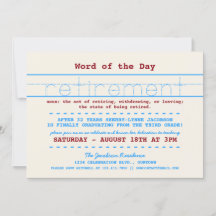 先生退職パーティの招待状