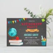先生退職パーティの招待状 招待状 (スタンド正面)