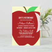 先生退職パーティの招待状 招待状 (スタンド正面)