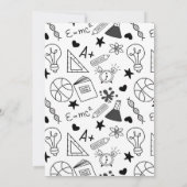 先生退職パーティの招待状 招待状 (裏面)