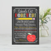 先生退職パーティの招待状 招待状 (スタンド正面)