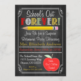 先生退職パーティの招待状 招待状