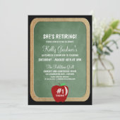 先生退職パーティの招待状 招待状 (スタンド正面)