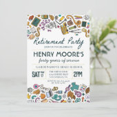 先生退職パーティの招待状 招待状 (スタンド正面)