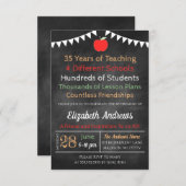 先生退職招待状 招待状 (正面/裏面)