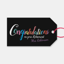 先生退職祝 ギフトタグ