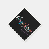 先生退職祝 スタンダードカクテルナプキン (角)