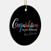 先生退職祝 セラミックオーナメント (右)